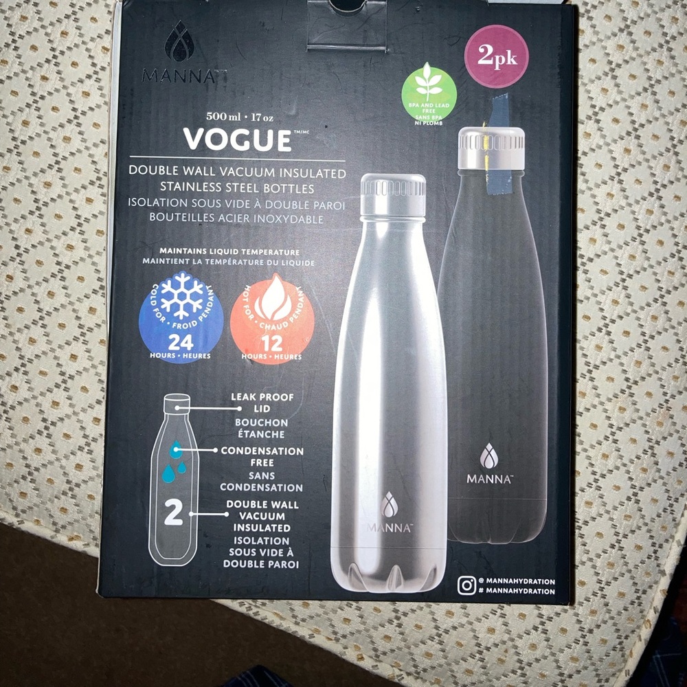 Brand new set of 2 bottles 500 ml - Picture 2 of 3